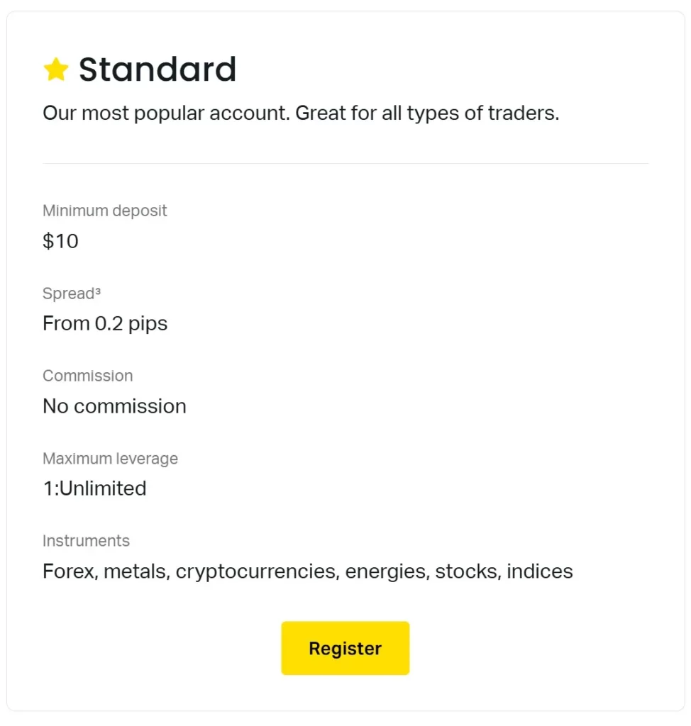 Standard Account